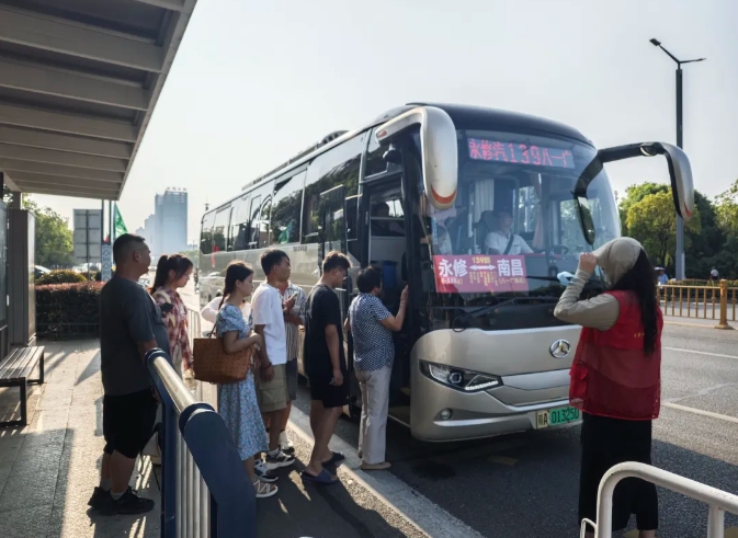 九江長運(yùn):票價(jià)5元!永修至南昌139城際公交新線路正式開通!
